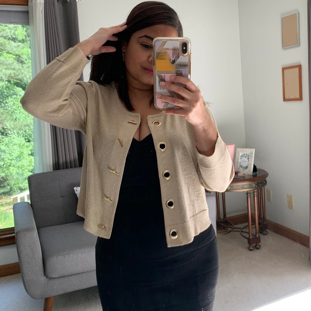 New Calvin Klein Crop Style Cardigan